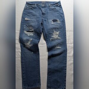 American Rag Men's Blue Distressed Jeans Size W34 L30